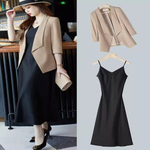 Importé - Ensemble Blazer Femme Slim Décontracté Deux Pièces