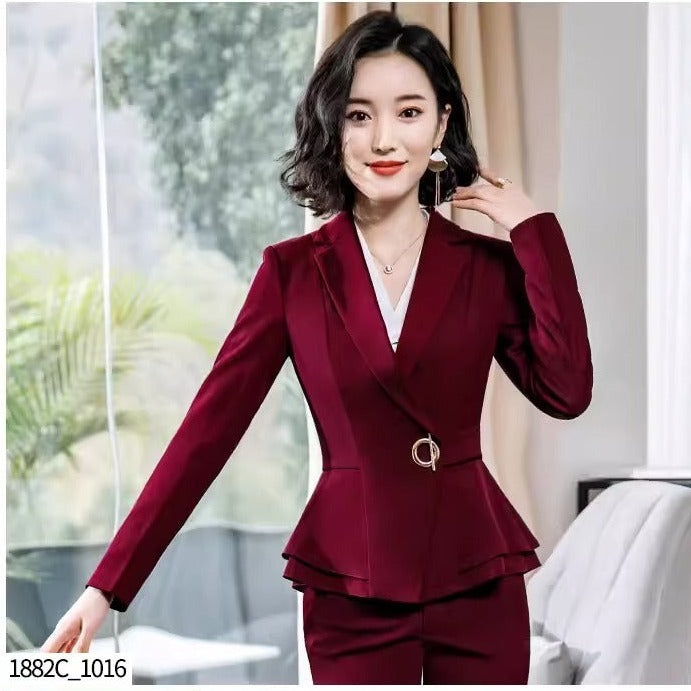 Importé - Ensemble Costume Femme D'Affaire Slim Décontracté 2 Pièces