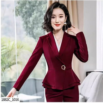 Importé - Ensemble Costume Femme D'Affaire Slim Décontracté 2 Pièces