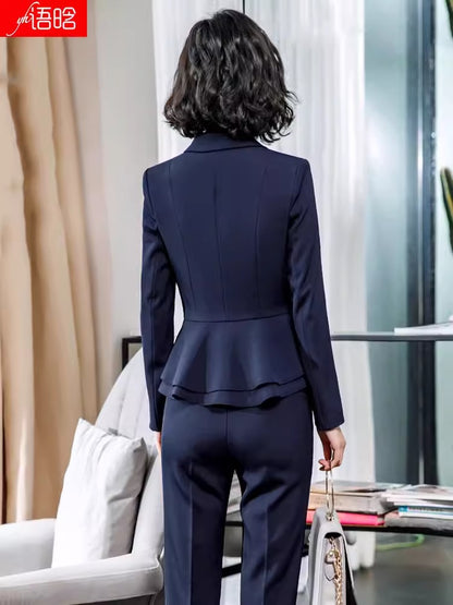 Importé - Ensemble Costume Femme D'Affaire Slim Décontracté 2 Pièces