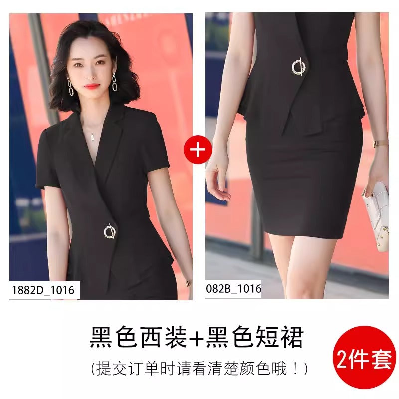 Importé - Ensemble Costume Femme D'Affaire Slim Décontracté 2 Pièces