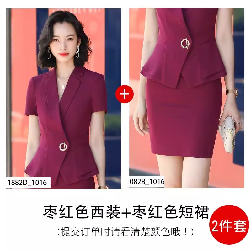 Importé - Ensemble Costume Femme D'Affaire Slim Décontracté 2 Pièces