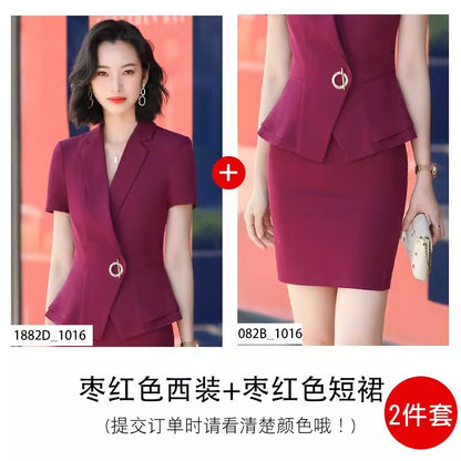 Importé - Ensemble Costume Femme D'Affaire Slim Décontracté 2 Pièces