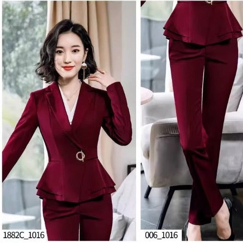 Importé - Ensemble Costume Femme D'Affaire Slim Décontracté 2 Pièces