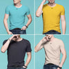 Importé - Pack 4 T-Shirts Corps pour Homme Manches Courtes 100% Coton