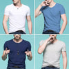 Importé - Pack 4 T-Shirts Corps pour Homme Manches Courtes 100% Coton