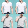 Importé - Pack 4 T-Shirts Corps pour Homme Manches Courtes 100% Coton