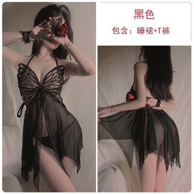 Importe - Pyjama Nuisette Femme Col V Manches Longues