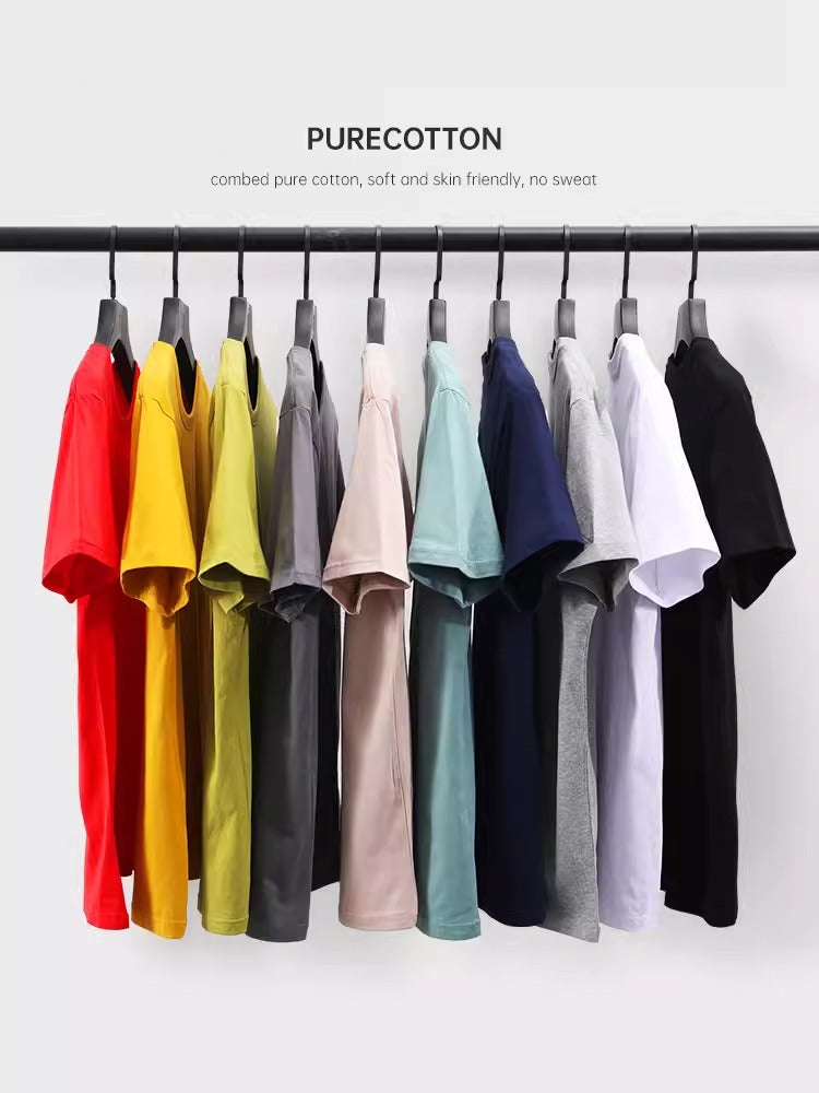 Importé - Lot de 3 T-Shirt Décontractés Manches Courtes En Pur Coton