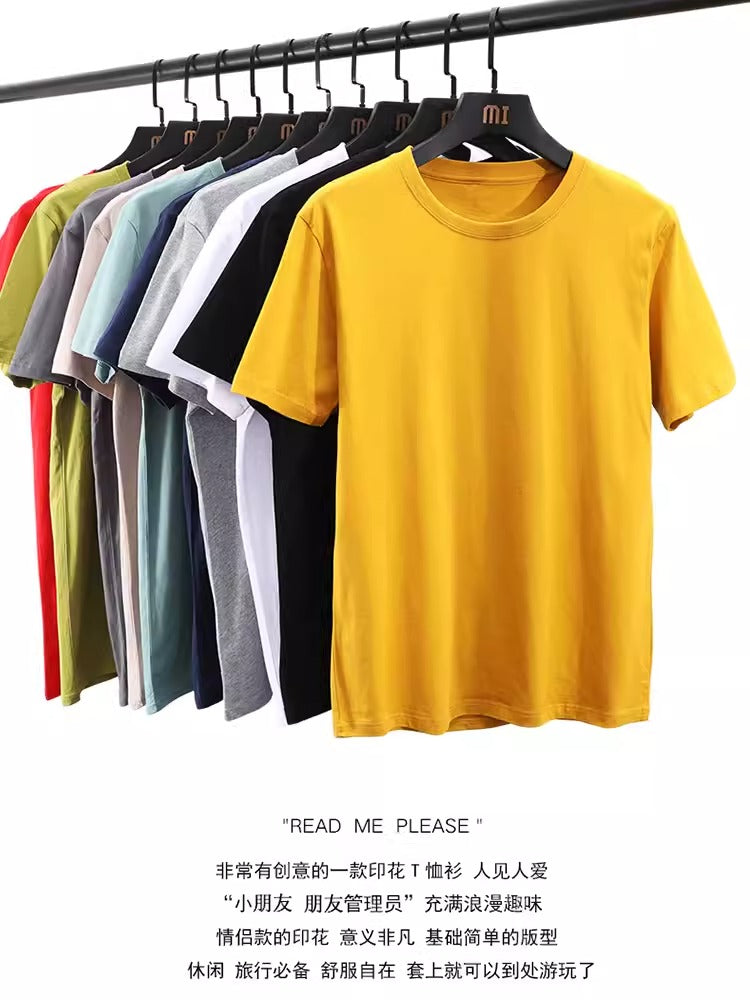 Importé - Lot de 3 T-Shirt Décontractés Manches Courtes En Pur Coton