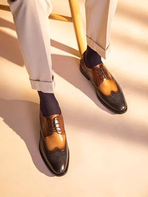 Importé - Chaussure Homme Mocassin Britannique Rétro En Cuir Véritable