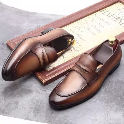 Importé - Chaussure Cuir Mocassin Homme Décontracté