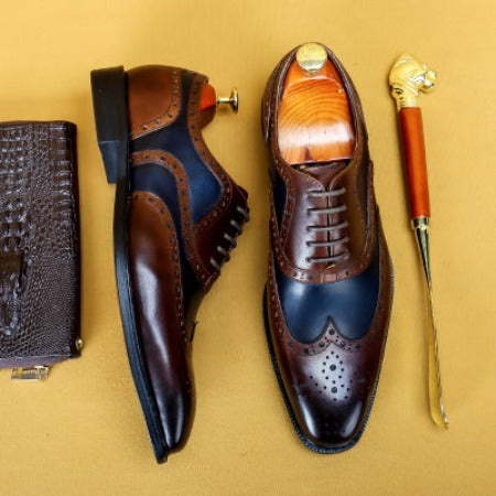 Importé - Chaussure Homme Oxford Britanniques Confortable 100% Cuir