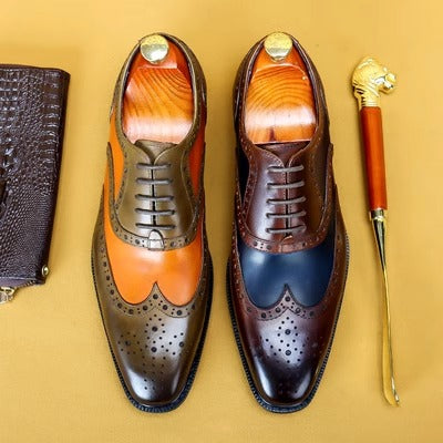 Importé - Chaussure Homme Oxford Britanniques Confortable 100% Cuir