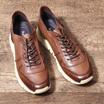 Importé - Chaussure Homme Sport Britanniques Rétro Décontractées En Cuir