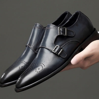 Importé - Chaussure Homme Mocassin Richelieu en Cuir