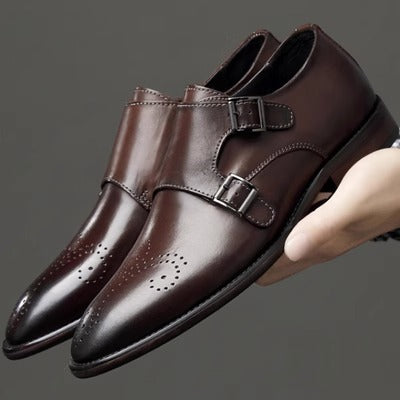 Importé - Chaussure Homme Mocassin Richelieu en Cuir