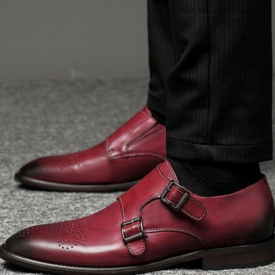 Importé - Chaussure Homme Mocassin Richelieu en Cuir