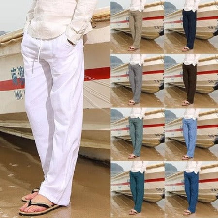 Importé - Pantalon Homme Confortable En Lin