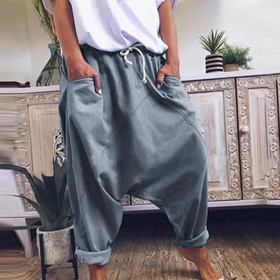 Importé - Pantalon Mixte Harun Ample Décontracté