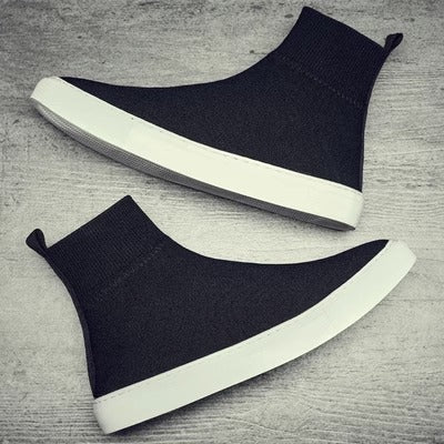 Importé - Chaussure Homme Sport Baskets Montantes En Stretch