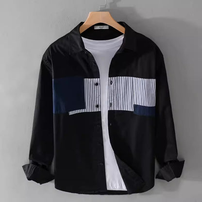 Importé - Chemise Homme Pur Coton Manches Longues