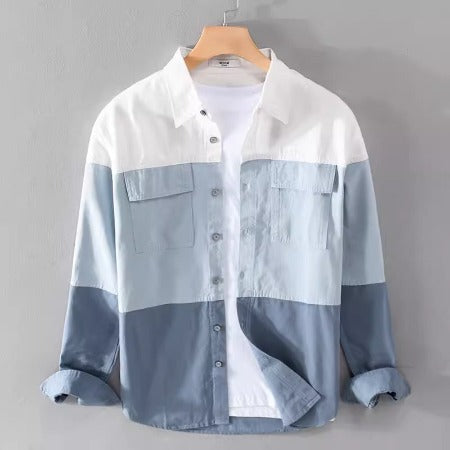 Importé - Chemise Pur Coton Homme Tendance Manche Longue