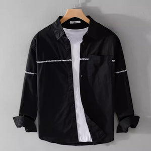 Importé - Chemise Pur Coton Homme Brodée Manches Longues