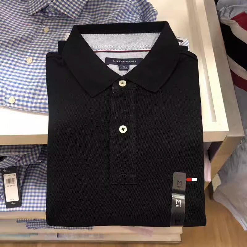 Importé -  POLO TOMMY en Coton Homme Manches Courtes