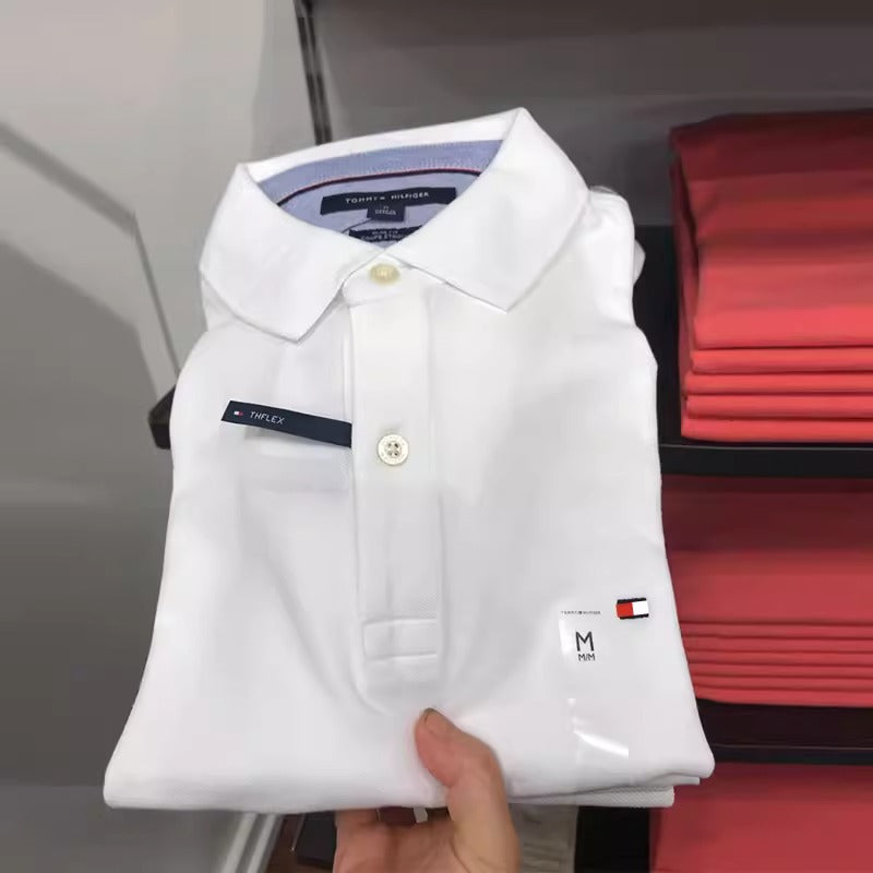 Importé -  POLO TOMMY en Coton Homme Manches Courtes