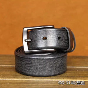 Importé - Ceinture Homme 100% Cuir Véritable à Boucle Ardillon