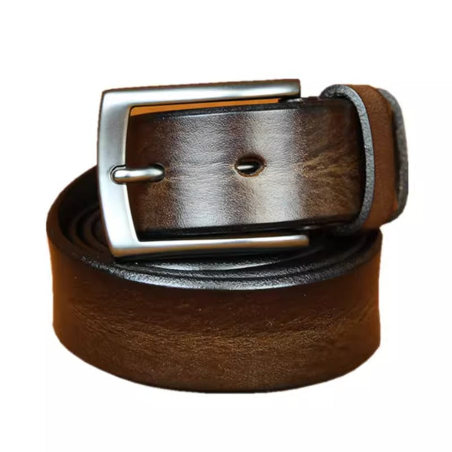 Importé - Ceinture Homme Cuir Véritable Boucle Ardillon