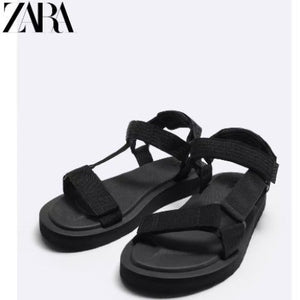 Importé - ZARA NEW - Sandales Homme A Lanières Avec Fermetures Velcro