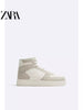 Importé  - ZARA NEW - Chaussure Homme Sport Baskets Montantes - Blanc Cassé