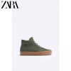 Importé - ZARA NEW - Chaussure Homme Sport Baskets Montantes - Vert