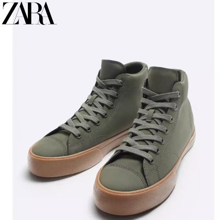 Importé - ZARA NEW - Chaussure Homme Sport Baskets Montantes - Vert