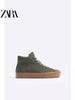 Importé - ZARA NEW - Chaussure Homme Sport Baskets Montantes - Vert