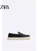 Importé - ZARA NEW - Chaussure Homme Plates Style Mocassin Sans Lacets -Noir