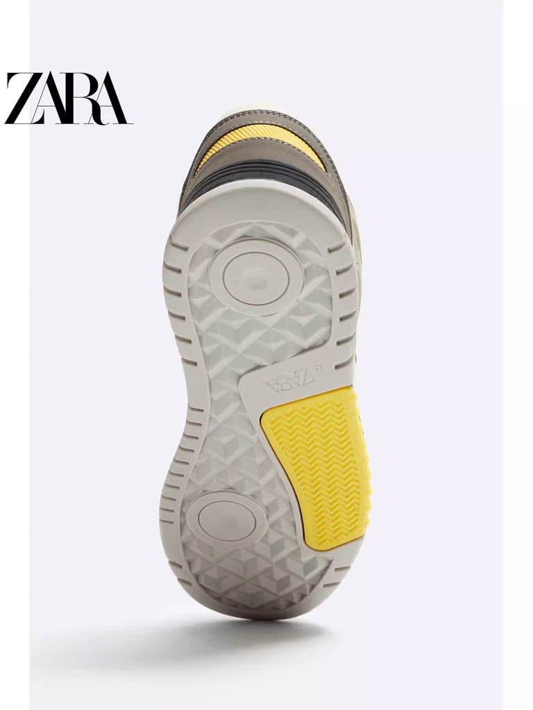 Importé - ZARA NEW - Chaussure Homme Sport Baskets Style Rétro Multi-Matières