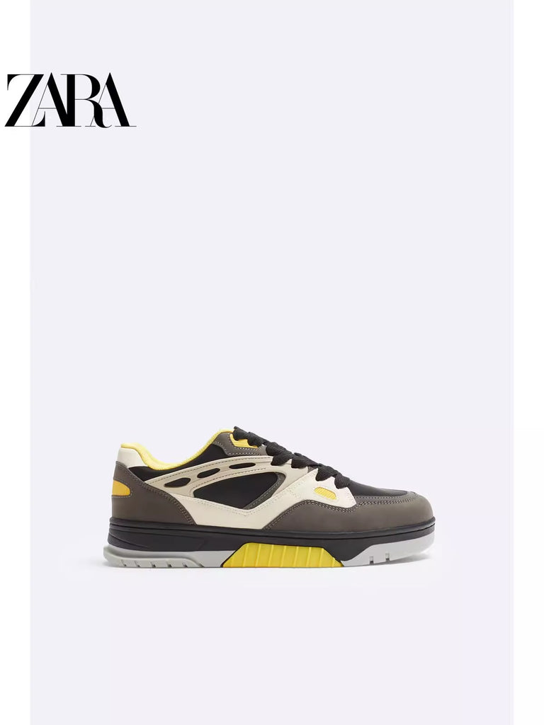 Importé - ZARA NEW - Chaussure Homme Sport Baskets Style Rétro Multi-Matières