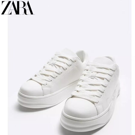 Importé ZARA NEW Chaussure Homme Sport Et Loisirs Style Rétro Blanc