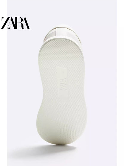 Importé  - ZARA NEW - Chaussure Homme Sport Baskets Rétro Décontractées - Blanc