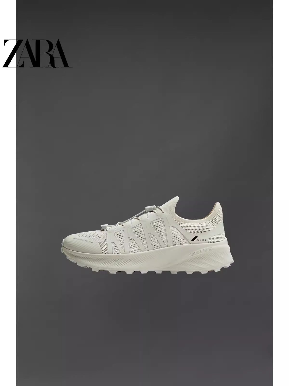 Importé  - ZARA NEW - Chaussure Homme Sport Baskets Tricotées - Blanc