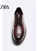 Importé - ZARA NEW - Chaussure Homme Britannique Décontractées En Cuir PU - Marron