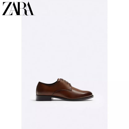 Importé - ZARA NEW - Chaussure Homme Britannique Classiques  En Cuir PU - Brun