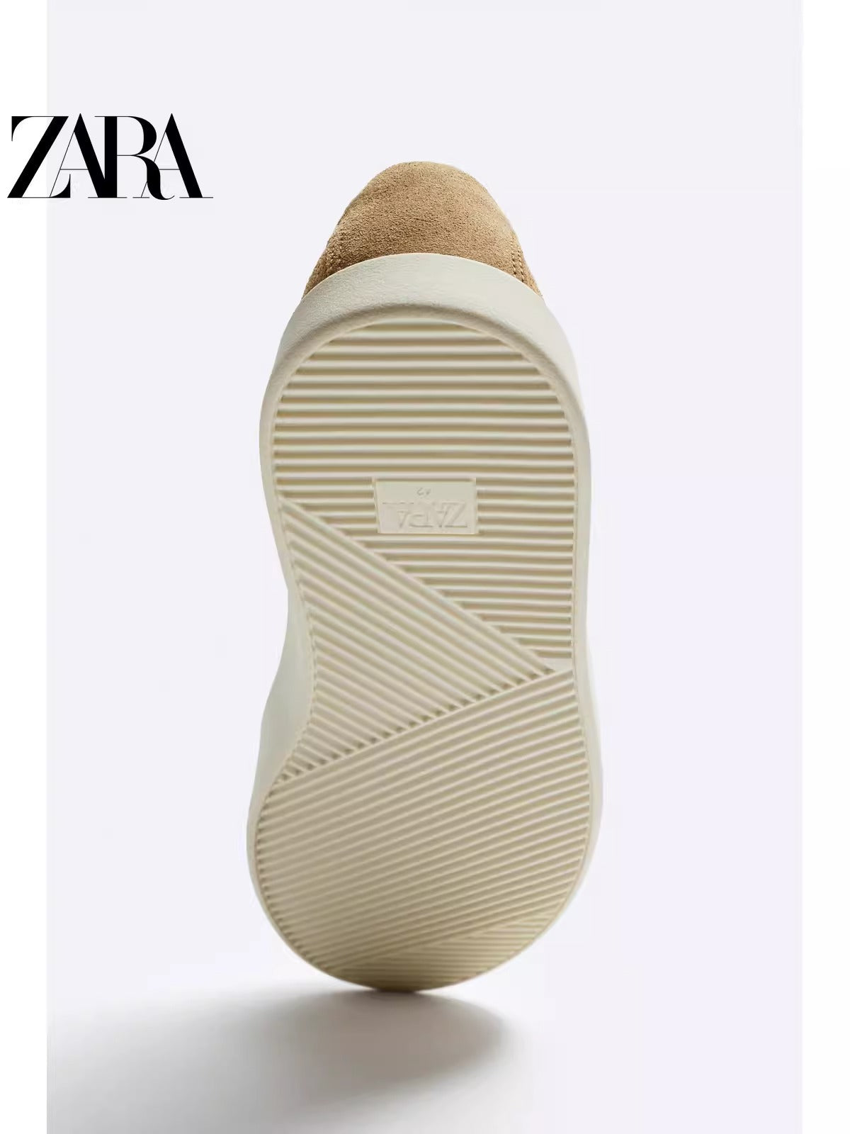 Importé  - ZARA NEW - Chaussure Homme Sport Baskets En Daim - Beige