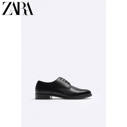 Importé - ZARA NEW - Chaussure Homme Britannique Classiques  En Cuir PU - Noir