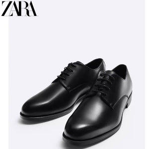 Importé - ZARA NEW - Chaussure Homme Britannique Classiques  En Cuir PU - Noir
