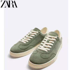 Importé  - ZARA NEW - Chaussure Homme Sport baskets En Daim - Vert
