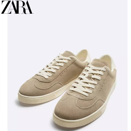 Importé  - ZARA NEW - Chaussure Homme Sport baskets En Daim - Marron